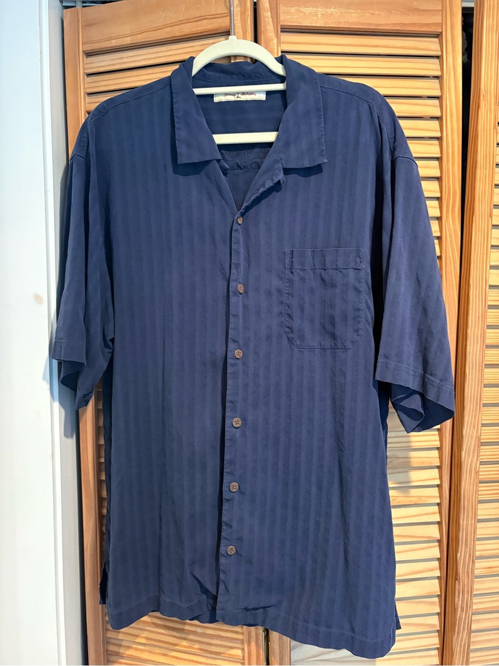 Silk Tommy Bahama Men’s short-sleeve button up shirt summer resortwear beach XL